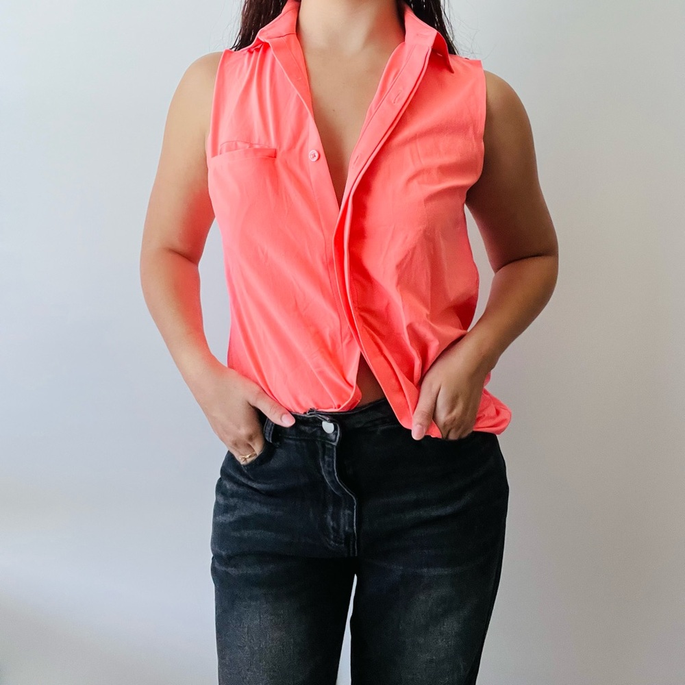 Athleta Neon Pink Sleeveless Women's Top